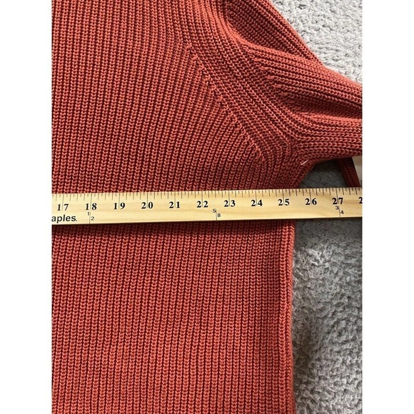 Goodthreads Sweater Womens XXL Clay Red Relaxed Stretch Pullover - Picture 6 of 7